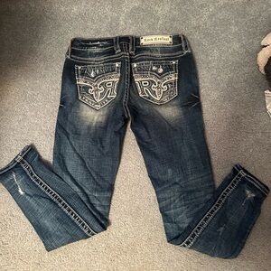 Rock Revival Women's Dark Blue Skinny Jeans